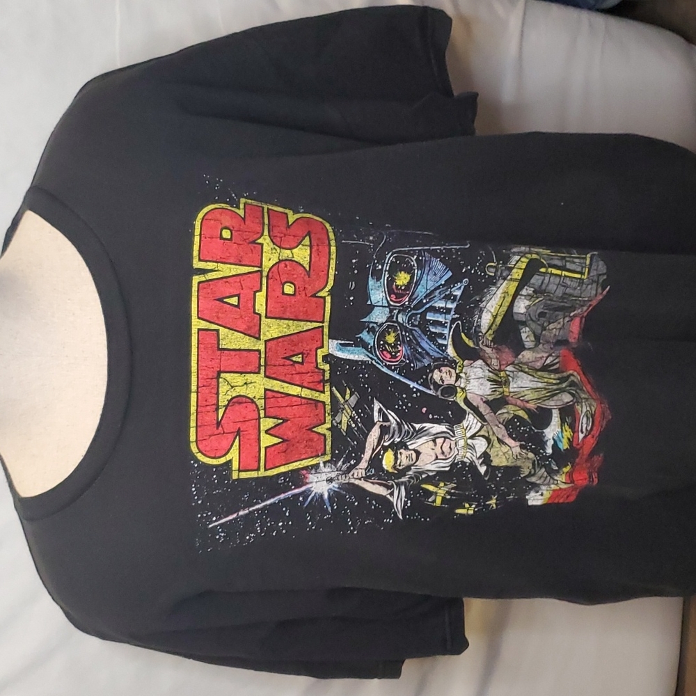 STAR WARS Vintage Style Black T-Shirt 3XL Darth Vader, Luke Skywalker, Leia